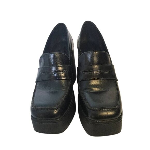 Free People Zoe platform loafers, black, Y2K style. 39 - Picture 2 of 6